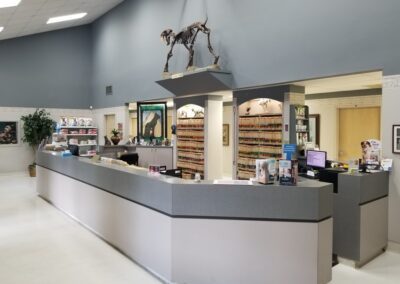 Full view reception counter