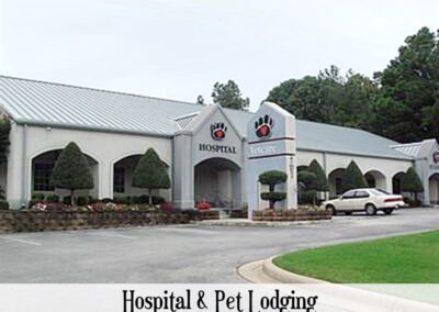 Hospital and lodging exterior