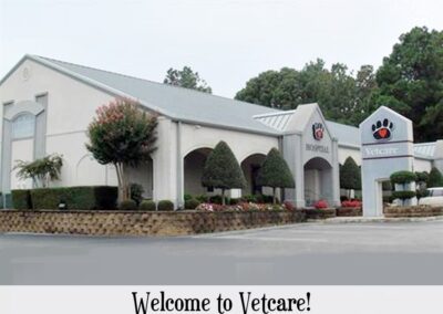 Vetcare building exterior sign